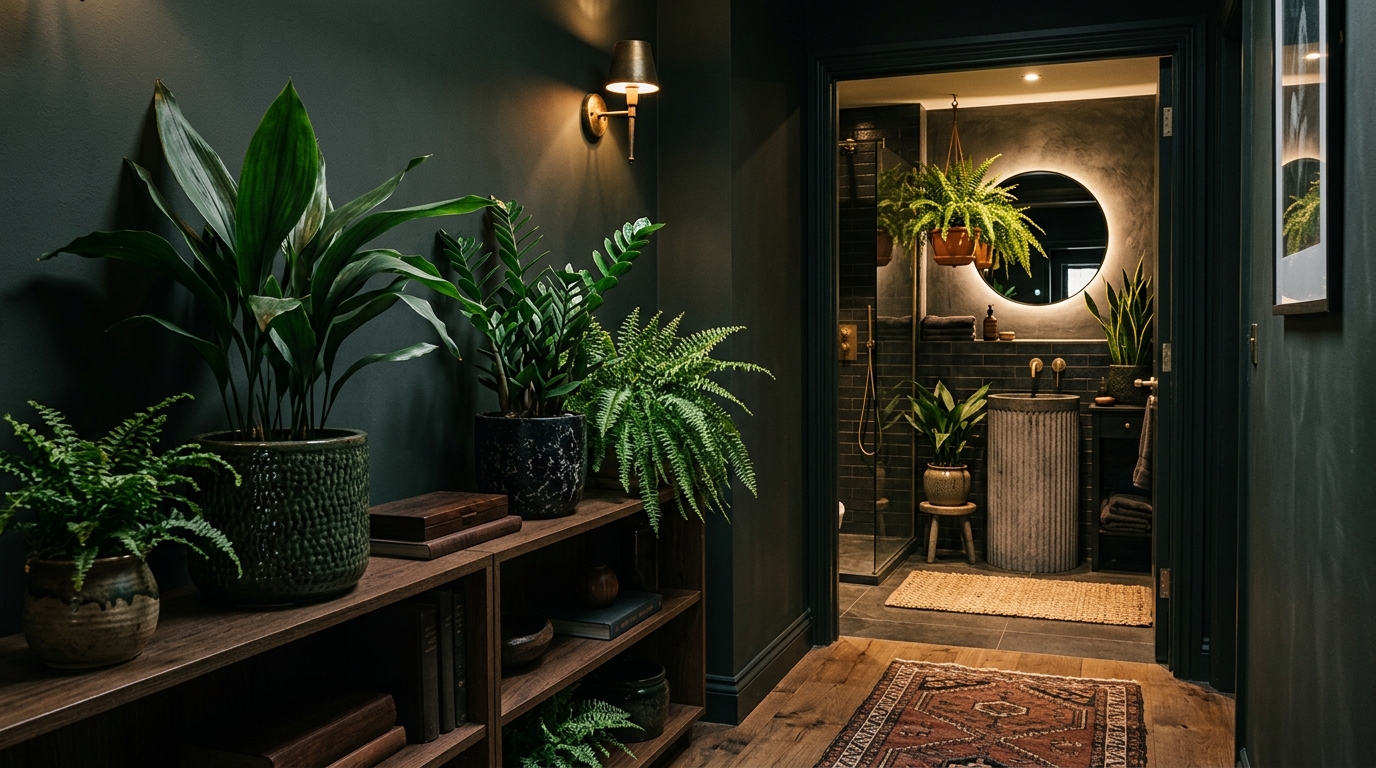 Plantas para Ambientes com Pouca Luz: 8 Espécies para Corredores e Banheiros